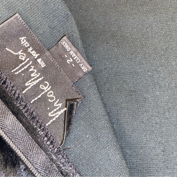 Nicole Miller black, mohair sleeveless, mini cocktail dress. - Picture 4 of 4